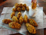 Boulettes de courgettes, oignon et flocons d'avoine