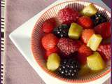 Soupe de rhubarbe aux fruits rouges