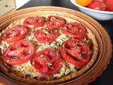 Tarte Tomates, oignons et moutarde à l'ancienne