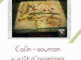 Colin-Saumon sur lit d'asperges violettes