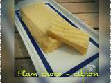 Flan choco blanc/citron au micro onde