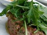 Délicieux tartare de boeuf