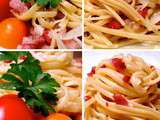 Linguine aux lardons et romano