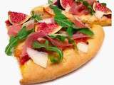 Pizza au Prosciutto, Figue, Roquette et Fromage Romano