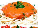 Sauce rosée (tomate, crème, basilic)