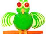 Sculpture de Fruits: Comment Faire un Hibou avec une Pomme