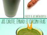 Jus Carotte, Épinard et Curcuma Frais