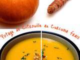 Potage de Citrouille au Curcuma frais et au Cari