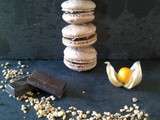 Macarons chocolat pralin