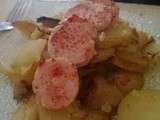 Sauté de pomme de terre et de saucisson à l'ail light