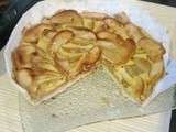 Tarte aux pommes express, pâte sans sucre