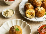 Arancini à la courge et parmesan végétal