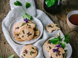 Sablés au thé à la violette