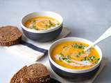 Soupe de butternut coriandre-coco-gingembre