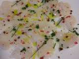 Carpaccio de coquilles St Jacques au citron vert