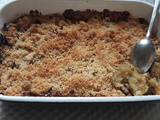 Crumble noisette pomme-rhubarbe