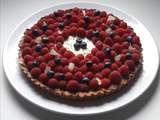 Tarte aux framboises meringue italienne