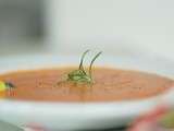 Souvenir, une couleur : velouté de tomate au mascarpone