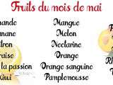 Fruits et légumes de mai