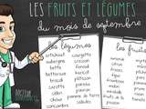 Fruits et légumes de septembre