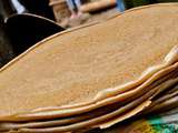 Injera (pain éthiopien) à la farine de teff