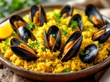 Moules et riz safrané : une recette saine et savoureuse