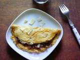 Omelette roulée aux cèpes et parmesan