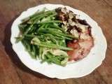 Poulet aux pruneaux...et ses haricots verts