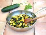 Courgettes sautées à la poêle facile et rapide