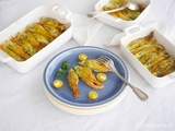 Fleurs de courgette aux trois fromages