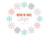 Menu de Noël léger mais très gourmand