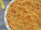 Crumble rhubarbe et pommes