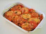 Gratin aubergines, tomates, mozza