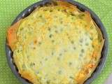 Tarte croustillante aux petits pois