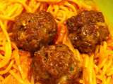 Spaghetti Boulettes de Bœuf sauce paprika