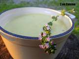 Velouté de courgettes et Société Crème