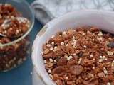 Granola maison TRèS chocolat... pour une naissance chez moi