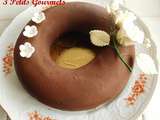 Entremets noix de coco-chocolat