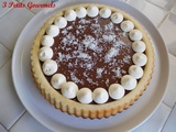 Tarte renversée noix de coco-chocolat