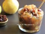 Chutney de pommes, poires et raisins