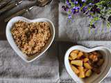 Crumble aux pommes et à la farine de chataigne