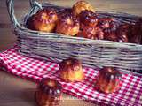 Mini canelés (cannelés) au chorizo et au comté