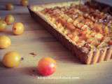 Tarte aux mirabelles, pâte sablée à la noisette