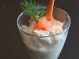 Verrine saumon et ricotta