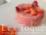 Bavarois aux fraises