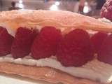 Millefeuille express aux framboises