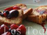 Pain perdu aux fruits rouges