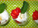 Charlottes aux fraises en verrines