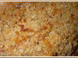 Crumble pommes poires raisins