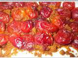 Tatin de crumble aux prunes